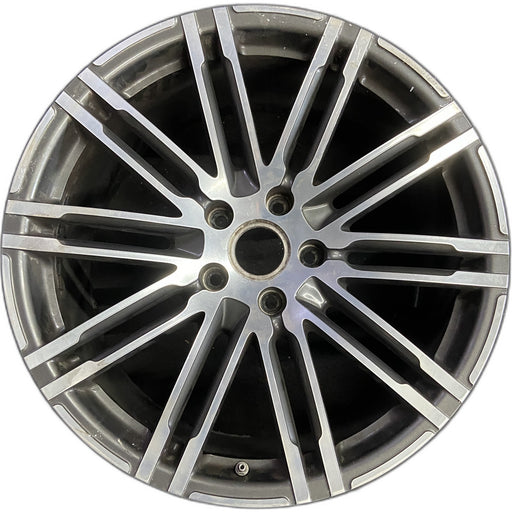 21" PORSCHE CAYENNE 15-18 21x10 , 20 spoke, inlay Original OEM Wheel Rim - Front View