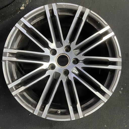 21" PORSCHE CAYENNE 15-18 21x10 , 20 spoke, inlay Original OEM Wheel Rim - Angle View