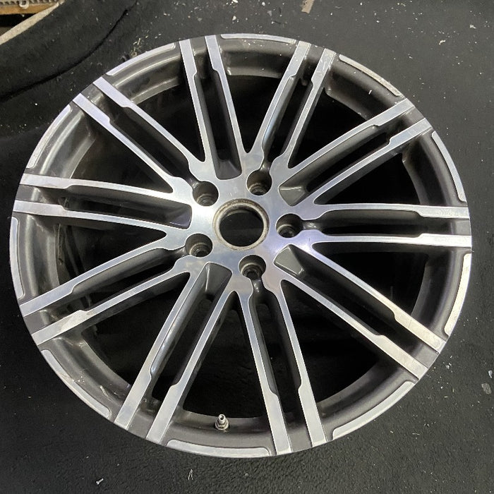 21" PORSCHE CAYENNE 15-18 21x10 alloy 20 spoke inlay Original OEM Wheel Rim - View 7