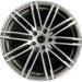 21" PORSCHE CAYENNE 15-18 21x10 alloy 20 spoke inlay Original OEM Wheel Rim - Front View