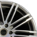 21" PORSCHE CAYENNE 15-18 21x10 alloy 20 spoke inlay Original OEM Wheel Rim - Side Profile