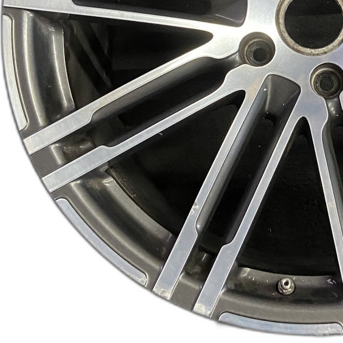 21" PORSCHE CAYENNE 15-18 21x10 alloy 20 spoke inlay Original OEM Wheel Rim - Back View