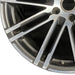 21" PORSCHE CAYENNE 15-18 21x10 alloy 20 spoke inlay Original OEM Wheel Rim - Back View