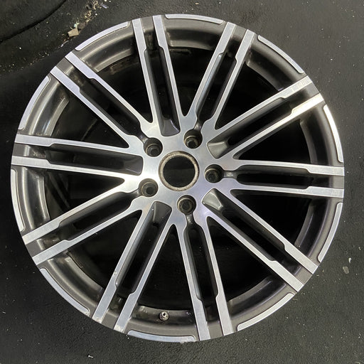 21" PORSCHE CAYENNE 15-18 21x10 , 20 spoke, inlay Original OEM Wheel Rim - Angle View