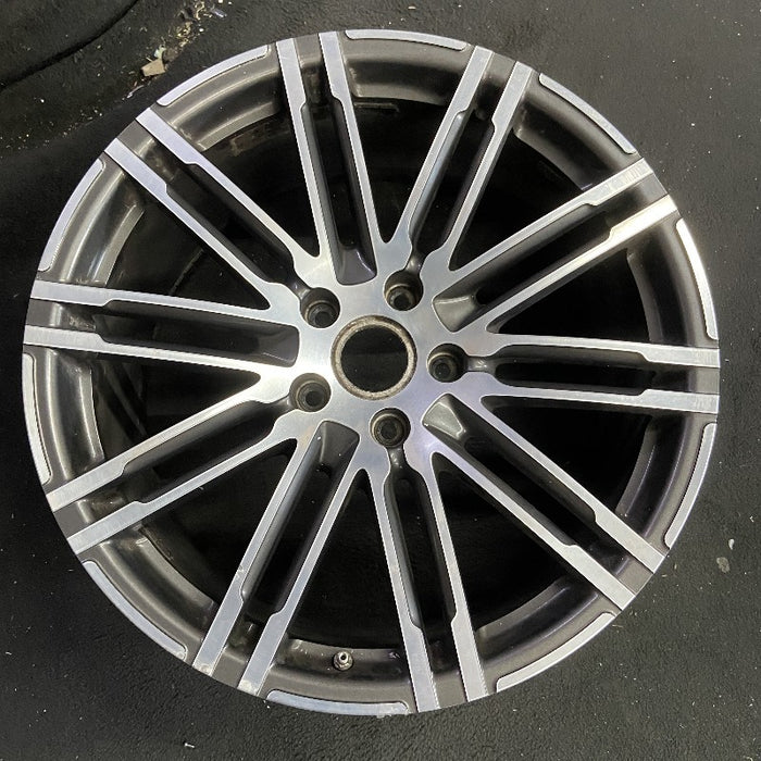 21" PORSCHE CAYENNE 15-18 21x10 alloy 20 spoke inlay Original OEM Wheel Rim - Additional View