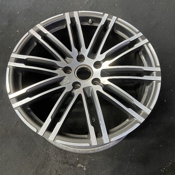 21" PORSCHE CAYENNE 15-18 21x10 alloy 20 spoke inlay Original OEM Wheel Rim - View 8