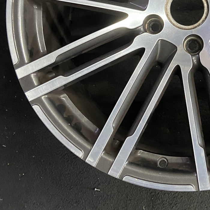 21" PORSCHE CAYENNE 15-18 21x10 alloy 20 spoke inlay Original OEM Wheel Rim - Additional View