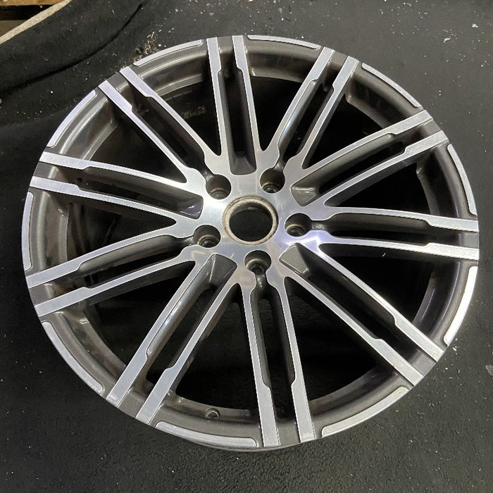 21" PORSCHE CAYENNE 15-18 21x10 alloy 20 spoke inlay Original OEM Wheel Rim - View 7