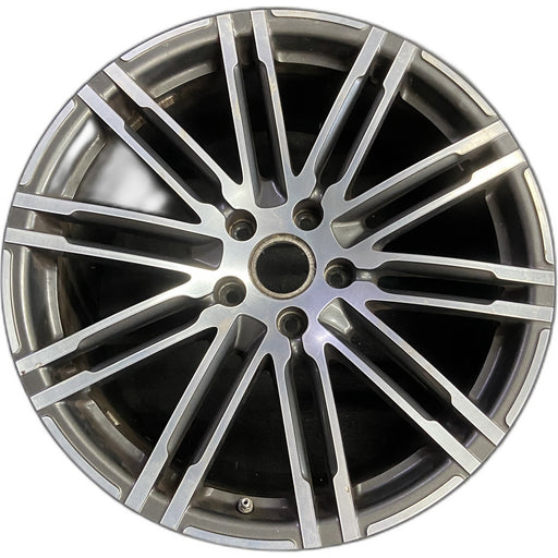 21" PORSCHE CAYENNE 15-18 21x10 , 20 spoke, inlay Original OEM Wheel Rim - Front View