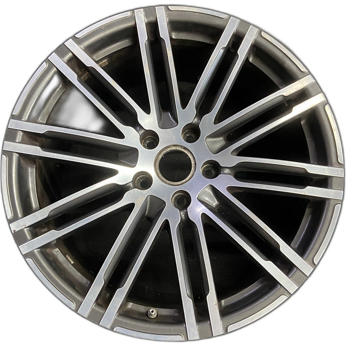21" PORSCHE CAYENNE 15-18 21x10 , 20 spoke, inlay Original OEM Wheel Rim - Front View