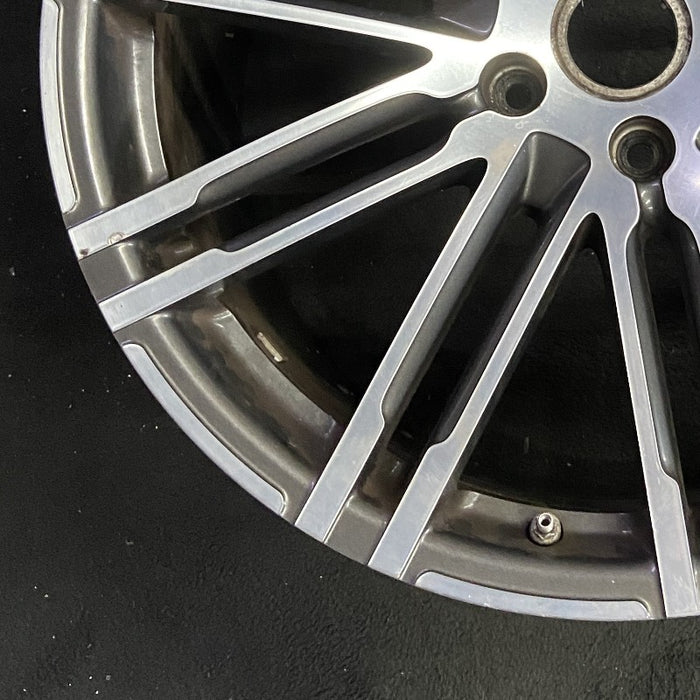 21" PORSCHE CAYENNE 15-18 21x10 alloy 20 spoke inlay Original OEM Wheel Rim - Additional View