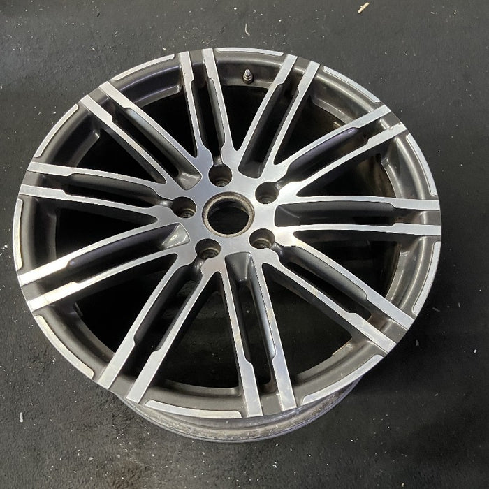21" PORSCHE CAYENNE 15-18 21x10 alloy 20 spoke inlay Original OEM Wheel Rim - View 8