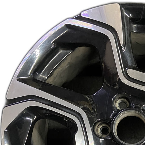 18" CR-V 17-19 18x7.5 alloy machined face black Touring Original OEM Wheel Rim - Angle View