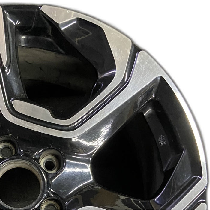 18" CR-V 17-19 18x7.5 alloy machined face black Touring Original OEM Wheel Rim - Side Profile