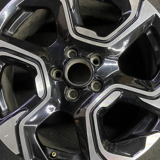 18" CR-V 17-19 18x7.5 alloy machined face black Touring Original OEM Wheel Rim - Angle View