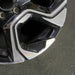 18" CR-V 17-19 18x7.5 alloy machined face black Touring Original OEM Wheel Rim - Back View