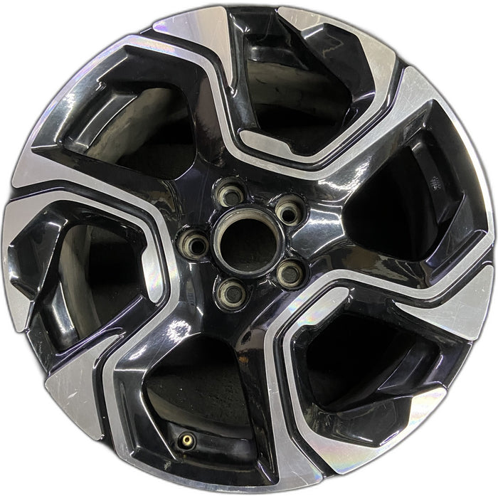 18" CR-V 17-19 18x7.5 , black Original OEM Wheel Rim - Front View