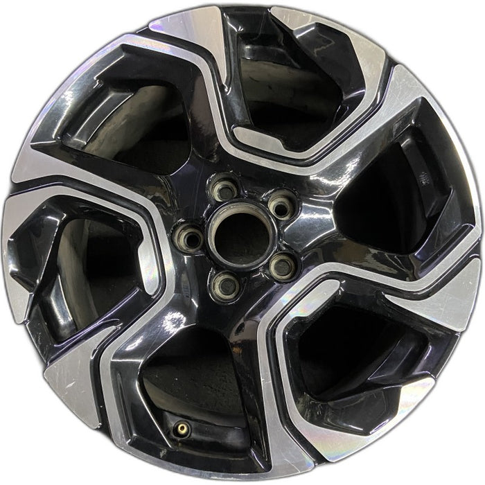 18" CR-V 17-19 18x7.5 alloy machined face black Touring Original OEM Wheel Rim - Front View