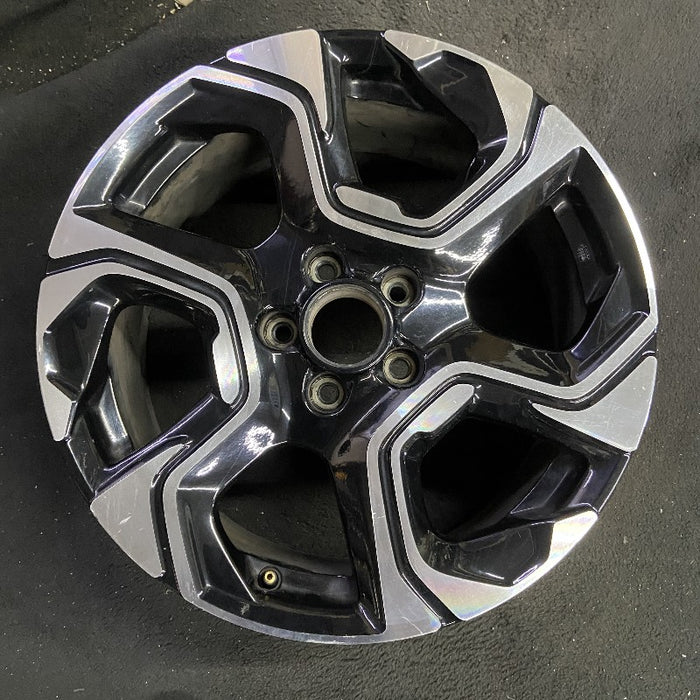18" CR-V 17-19 18x7.5 alloy machined face black Touring Original OEM Wheel Rim - Front View
