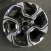 18" CR-V 17-19 18x7.5 alloy machined face black Touring Original OEM Wheel Rim - Front View