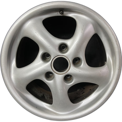 17" PORSCHE 911 99-01 17x9, Carrera Original OEM Wheel Rim - Front View