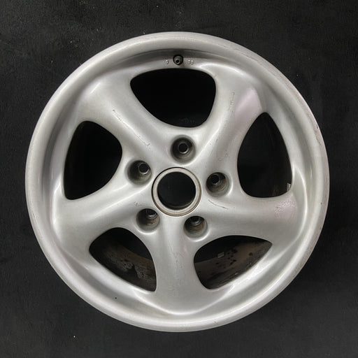 17" PORSCHE 911 99-01 17x9, Carrera Original OEM Wheel Rim - Angle View