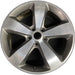 20" GRAND CHEROKEE 14-15 20x8 5 spoke polished with pockets opt WRD gray - Front View