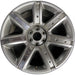 22" ESCALADE 15-20 22x9, 7 spoke, single, silver with chrome inserts, opt Q7L - Front View