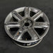 22" ESCALADE 15-20 22x9, 7 spoke, single, silver with chrome inserts, opt Q7L - Side Profile