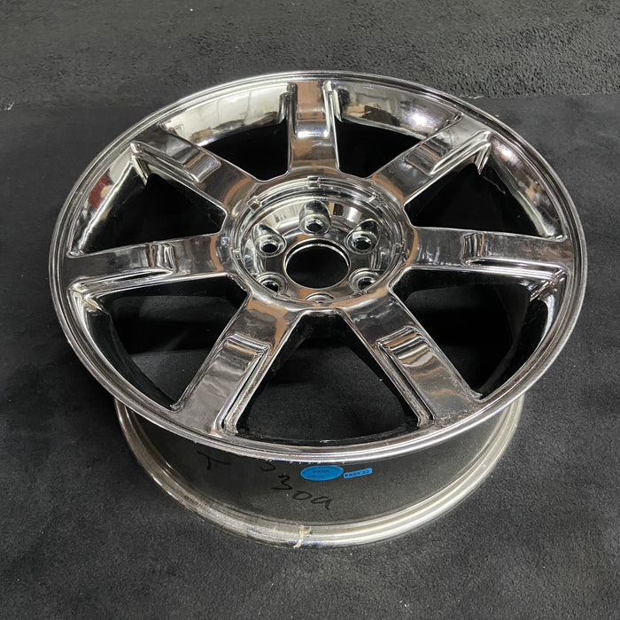 22" ESCALADE 07-08 22x9, 7 spoke Original OEM Wheel Rim - Side Profile