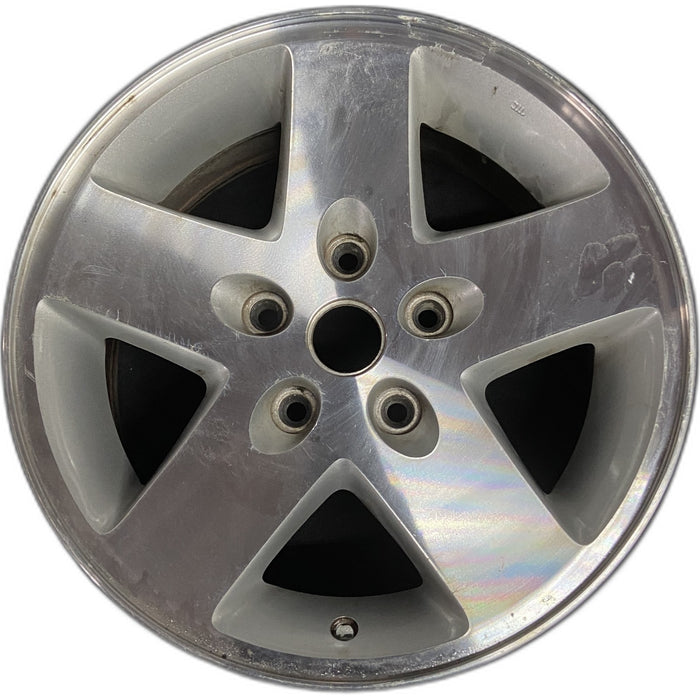 17" WRANGLER 07-08 17x7.5, machined finish Original OEM Wheel Rim - Front View