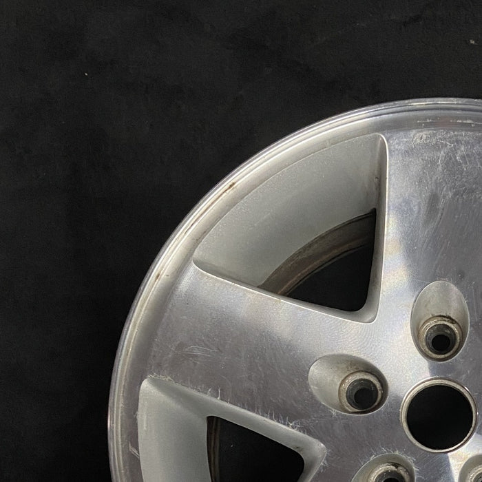 17" WRANGLER 07-08 17x7.5 machined finish Original OEM Wheel Rim - Side Profile
