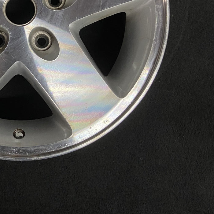 17" WRANGLER 07-08 17x7.5 machined finish Original OEM Wheel Rim - Back View