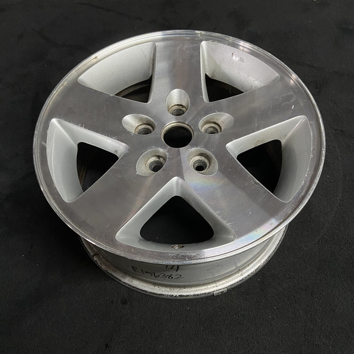 17" WRANGLER 07-08 17x7.5, machined finish Original OEM Wheel Rim - Side Profile