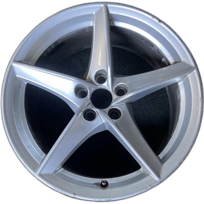 18" AUDI A5 18 18x8.5 , 5 spoke, twisted spoke Original OEM Wheel Rim - Front View