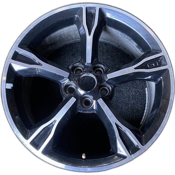 19" MUSTANG 16 19x8.5 , 5 spoke, Original OEM Wheel Rim - Front View
