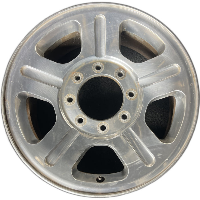 18" FORD F250SD PICKUP 05 18x8 , 5 spoke , aluminum Original OEM Wheel Rim - Front View
