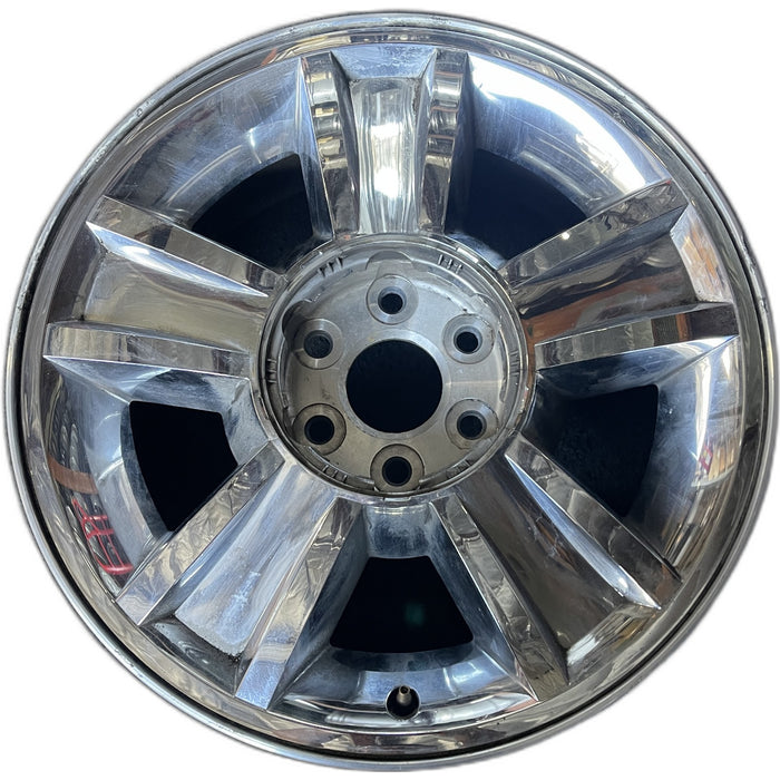 20" AVALANCHE 1500 09-10 20x8.5, 5 spoke, covered lug nuts, grooved spoke - Front View