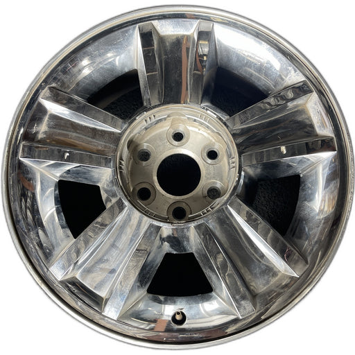 20" AVALANCHE 1500 09-10 20x8.5, 5 spoke, covered lug nuts, grooved spoke - Front View