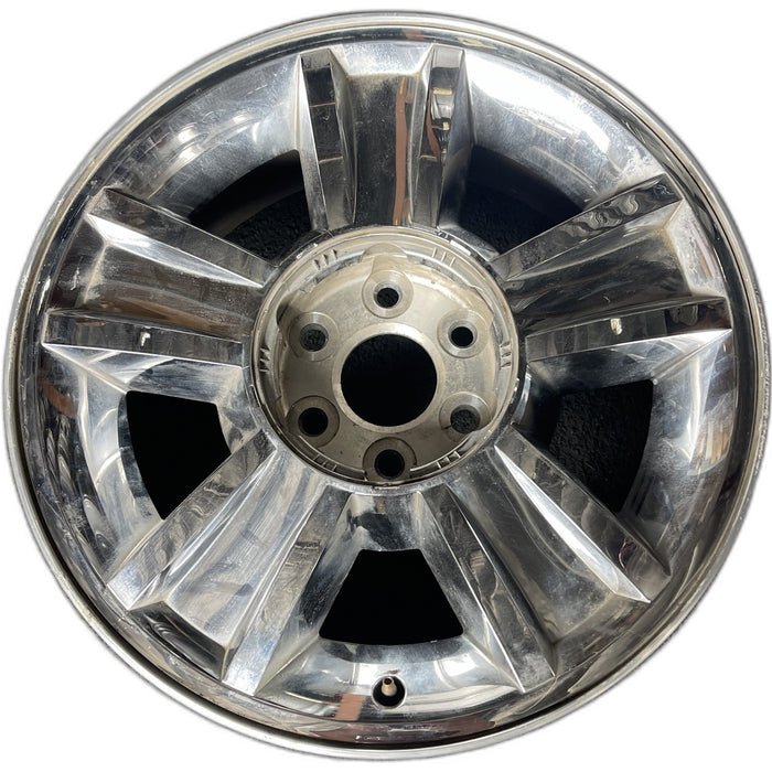 20" AVALANCHE 1500 09-10 20x8.5, 5 spoke, covered lug nuts, grooved spoke - Front View
