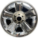 20" AVALANCHE 1500 09-10 20x8.5, 5 spoke, covered lug nuts, grooved spoke - Front View