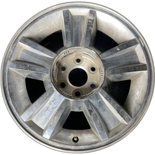 20" AVALANCHE 1500 09-10 20x8.5, 5 spoke, covered lug nuts, grooved spoke - Front View
