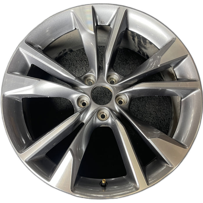 20" INFINITI QX60 22-25 20x8 , 5 V spoke Original OEM Wheel Rim - Front View
