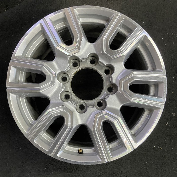 20" SIERRA 2500 PICKUP 20 20x8.5 12 spoke machined face accents silver opt Q7R - Front View