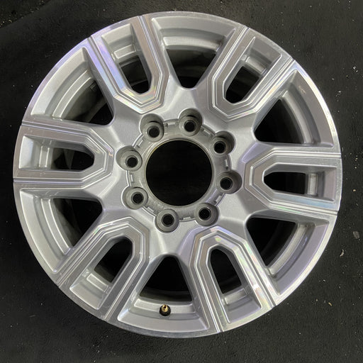 20" SIERRA 2500 PICKUP 20 20x8.5, 12 spoke , silver Original OEM Wheel Rim - Angle View