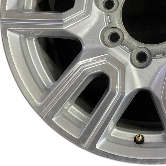 20" SIERRA 2500 PICKUP 20 20x8.5 12 spoke machined face accents silver opt Q7R - Back View