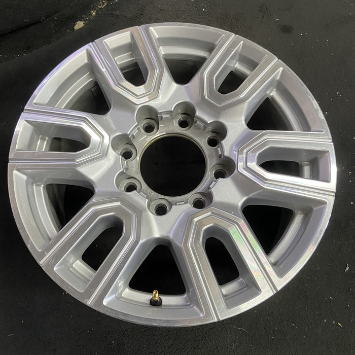 20" SIERRA 2500 PICKUP 20 20x8.5, 12 spoke , silver Original OEM Wheel Rim - Side Profile
