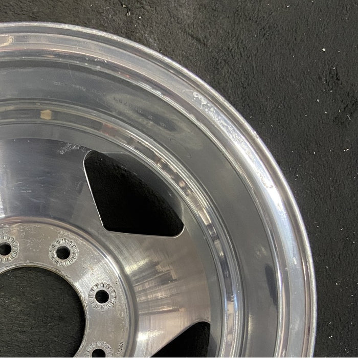 16" FORD F350SD PICKUP 99 16x6 DRW aluminum rear ID 2C34-CA Original OEM Wheel - Close-Up Detail