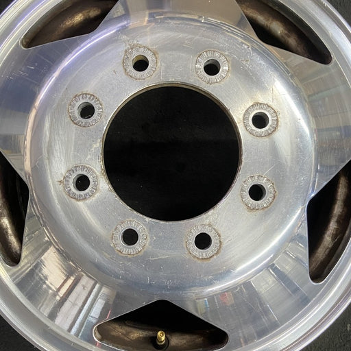16" FORD F350SD PICKUP 99 16x6 DRW aluminum frt ID 2C34-BA Original OEM Wheel - Angle View