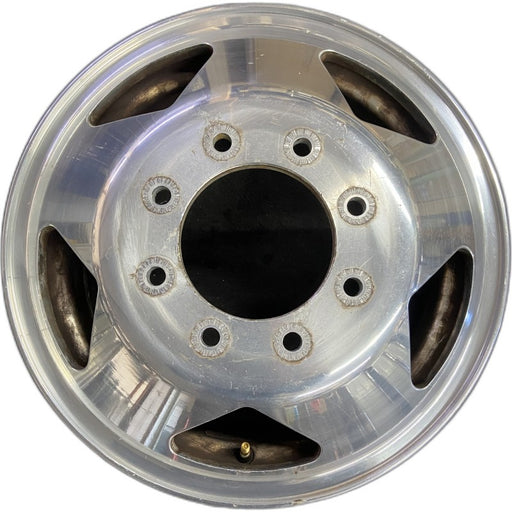 16" FORD F350SD PICKUP 99 16x6 DRW aluminum frt ID 2C34-BA Original OEM Wheel - Front View